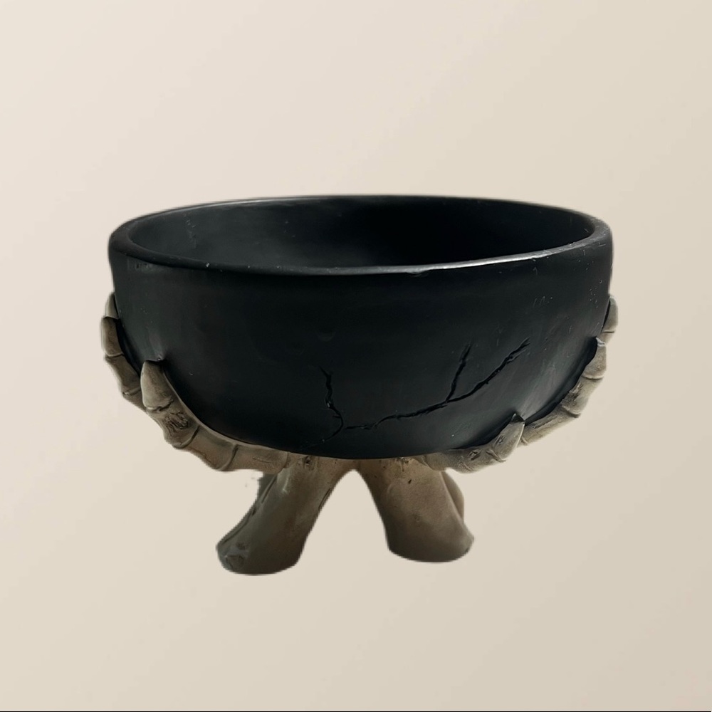 Skeletons hand candy bowl